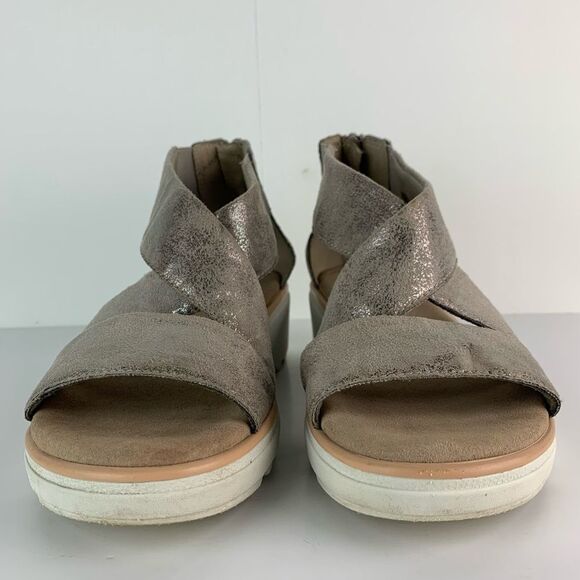 Clarks Women's Metallic Jillian Rise Wedge Sandal size 6.5 - Picture 4 of 11